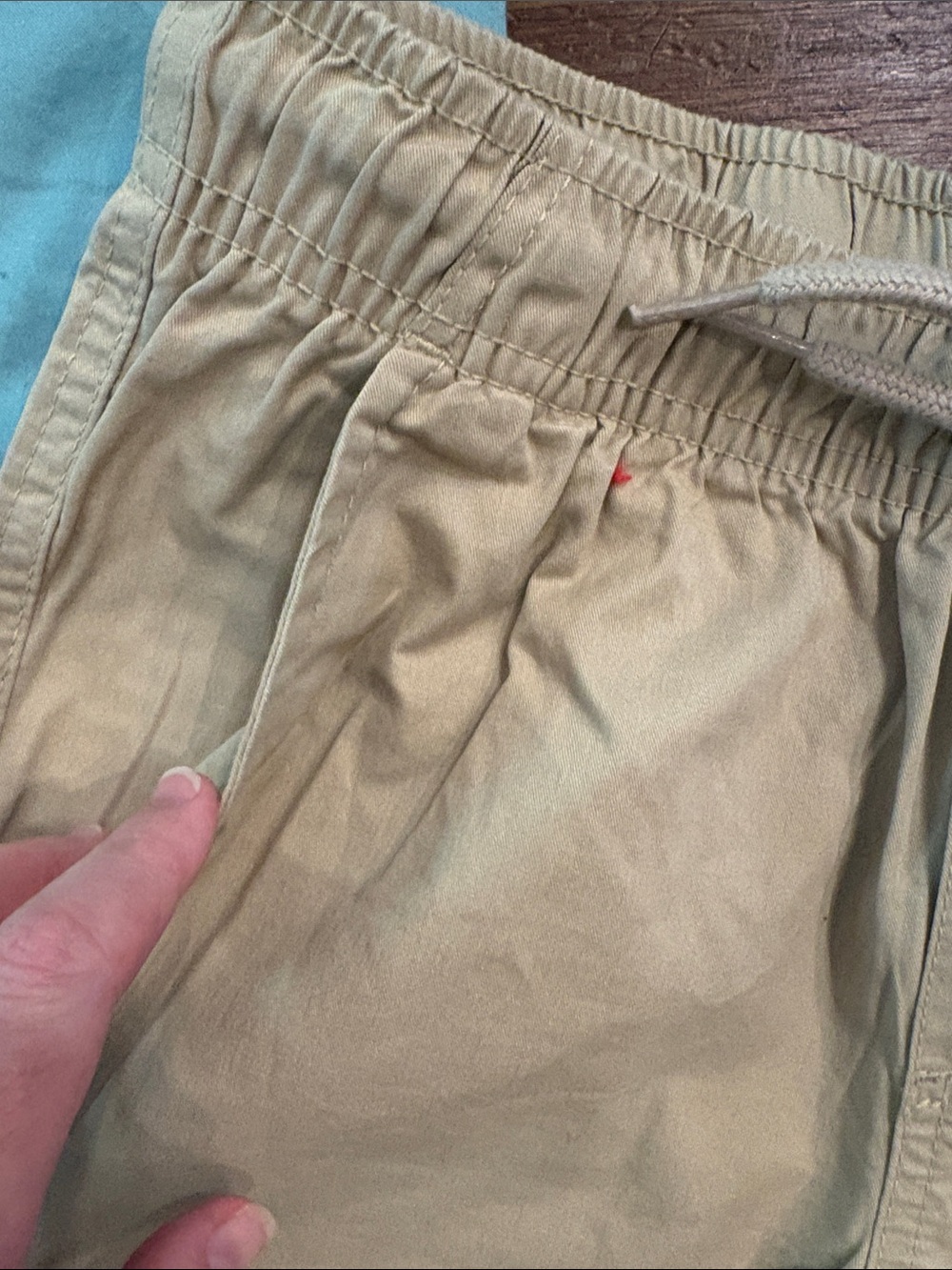 Cat & Jack Kids Pull-On Shorts - Light Blue & Khaki - Picture 3 of 8